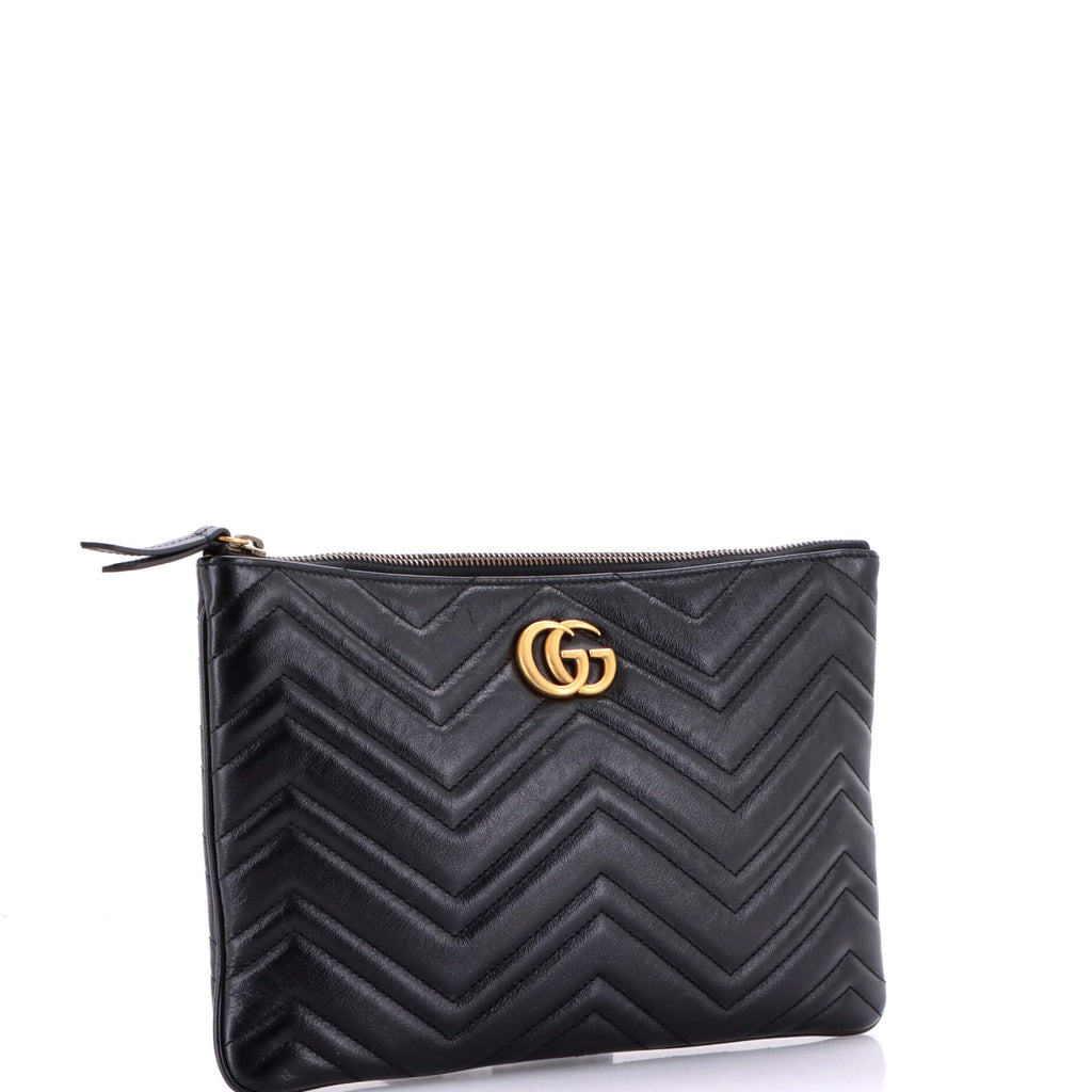 GG Marmont Pouch Matelasse Leather