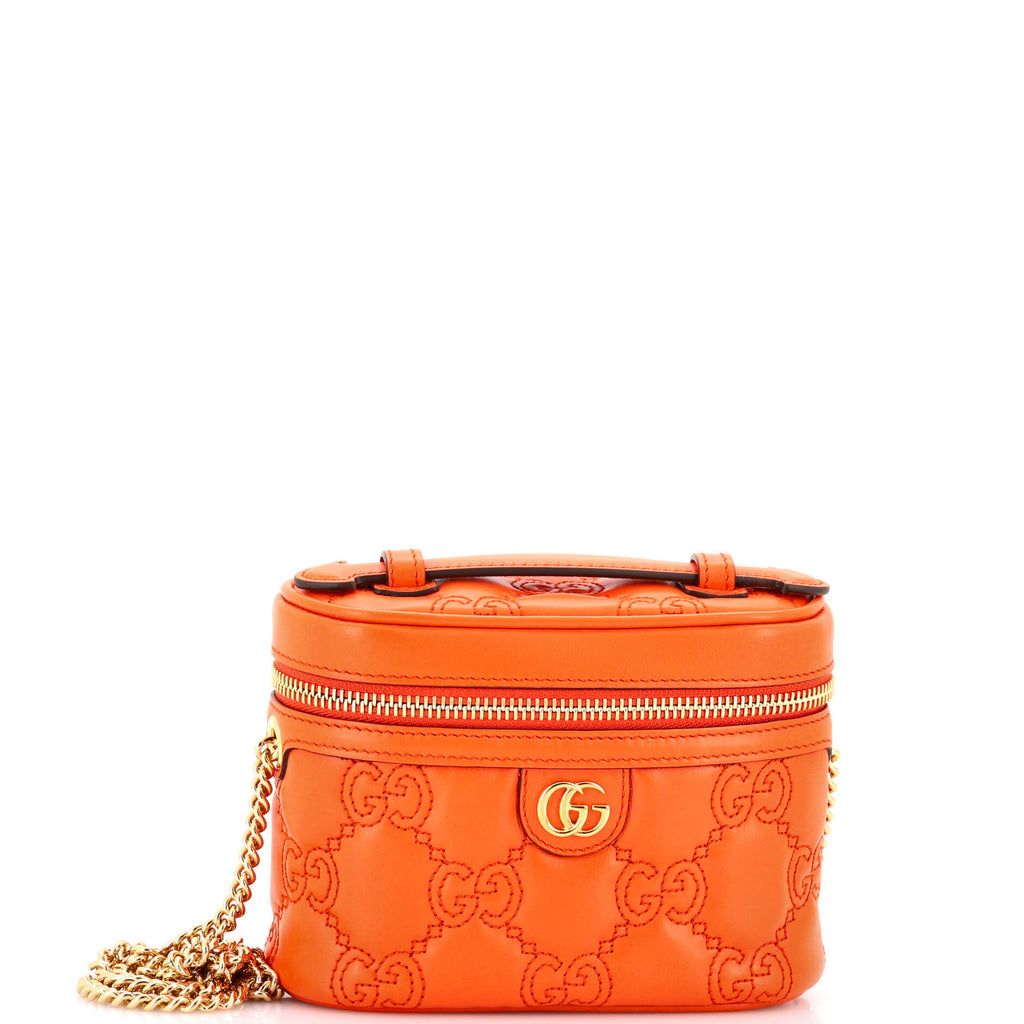 Top Handle Vanity Chain Bag GG Matelasse Leather Mini