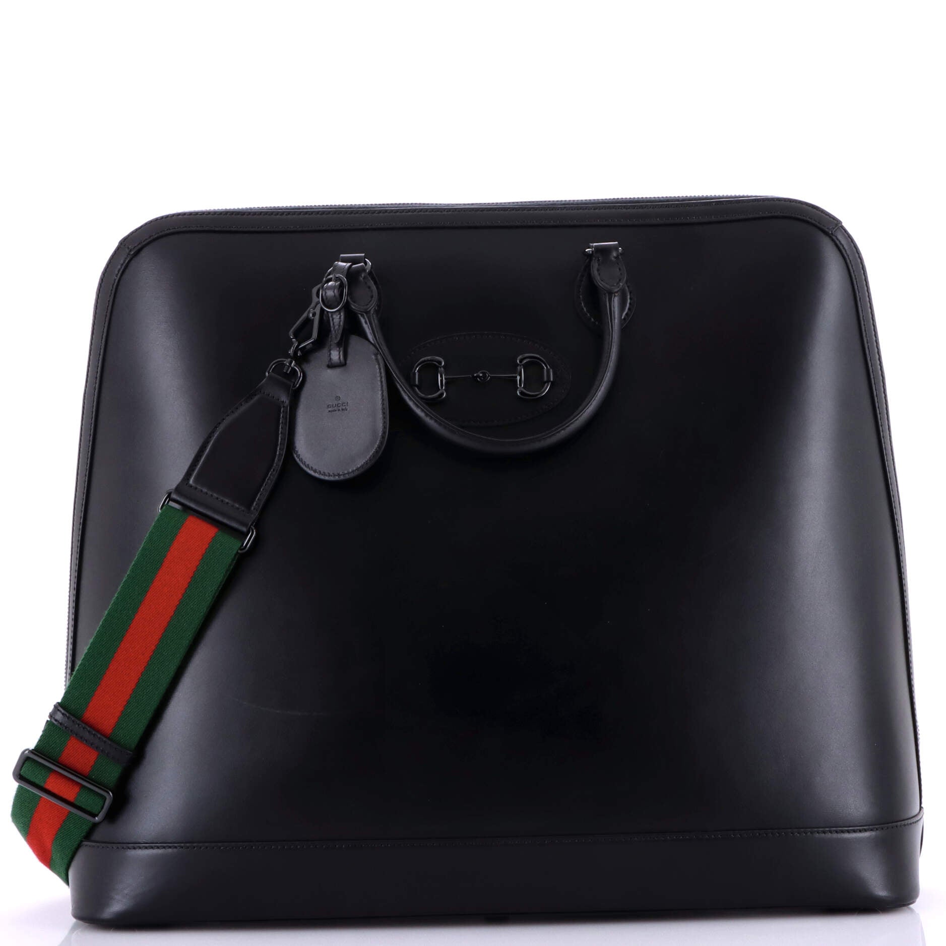 Horsebit 1955 Web Duffle Bag Leather Large