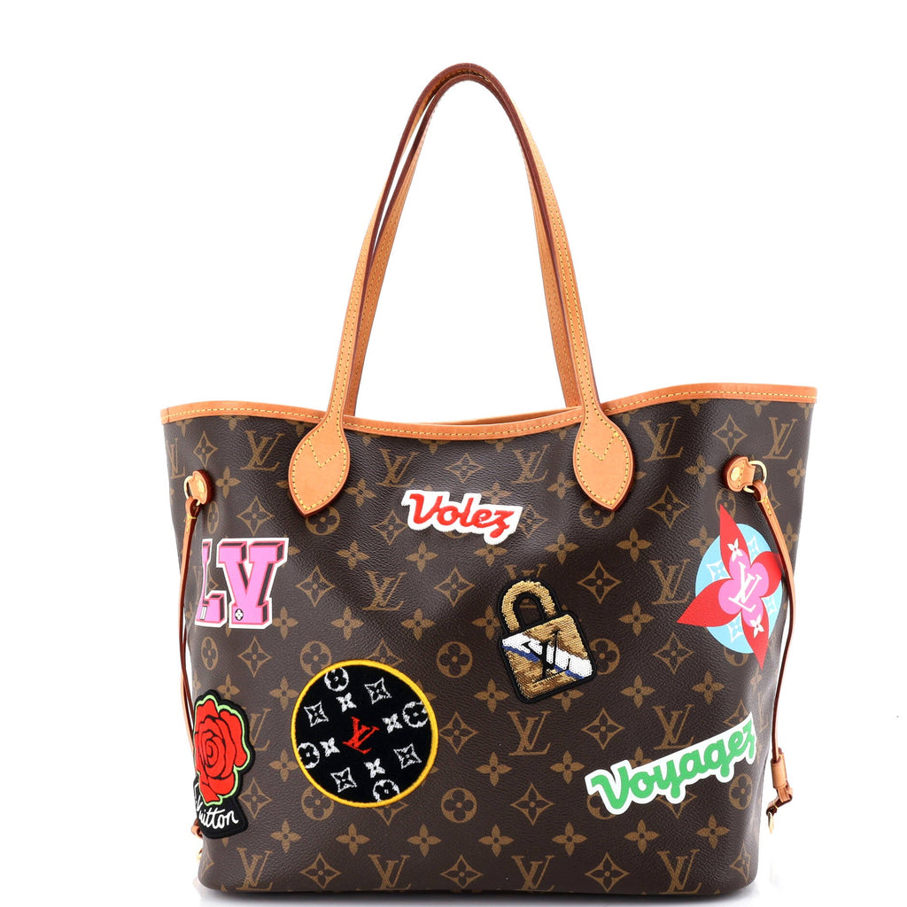 Neverfull NM Tote Limited Edition Patches Monogram Canvas MM
