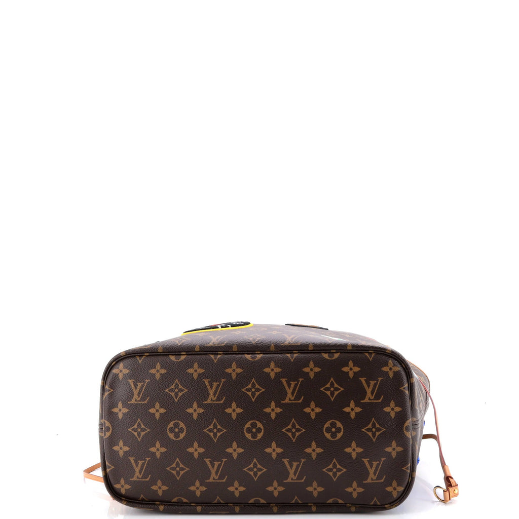Neverfull NM Tote Limited Edition Patches Monogram Canvas MM