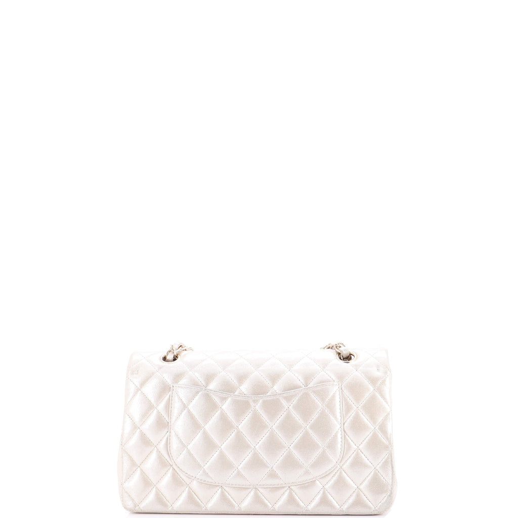 Classic Double Flap Bag Quilted Metallic Lambskin Medium