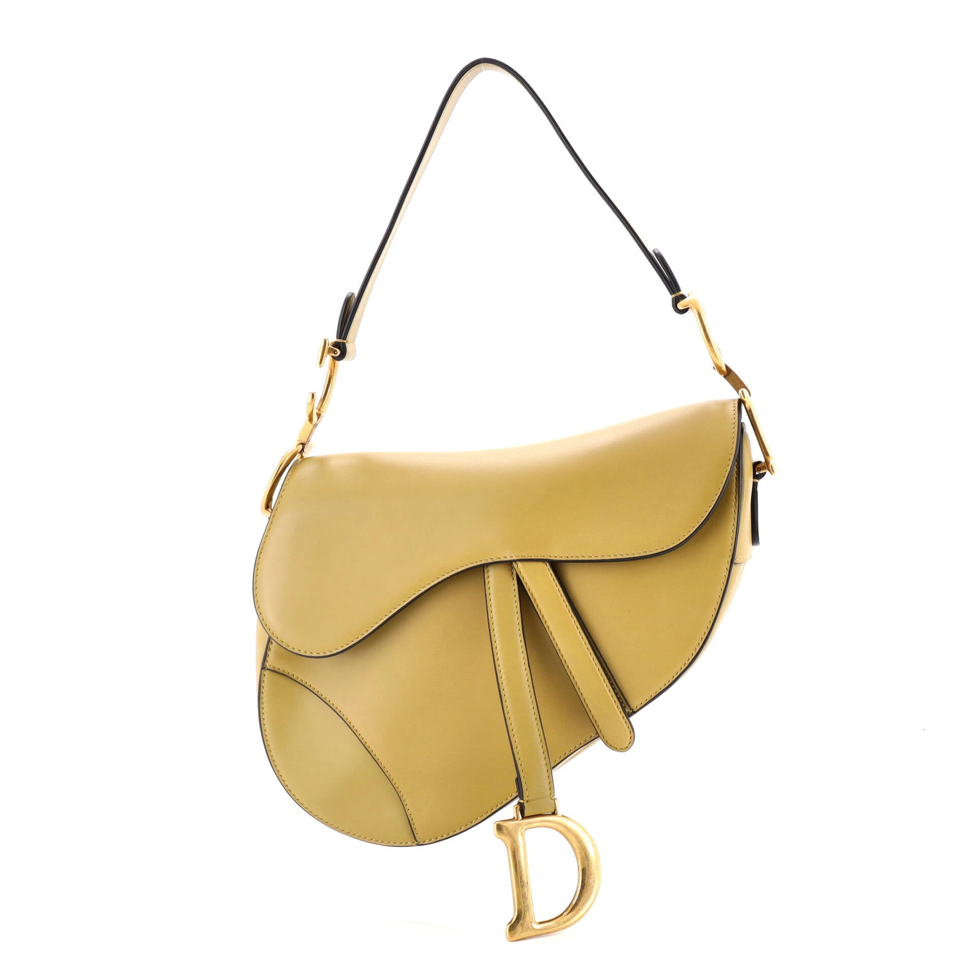 Saddle Handbag Leather Medium