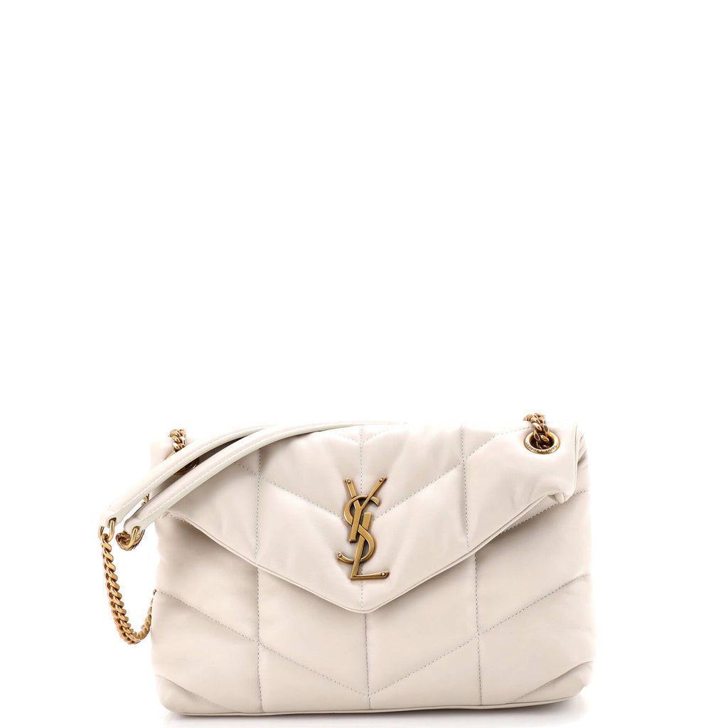 Loulou Puffer Shoulder Bag Quilted Leather Small