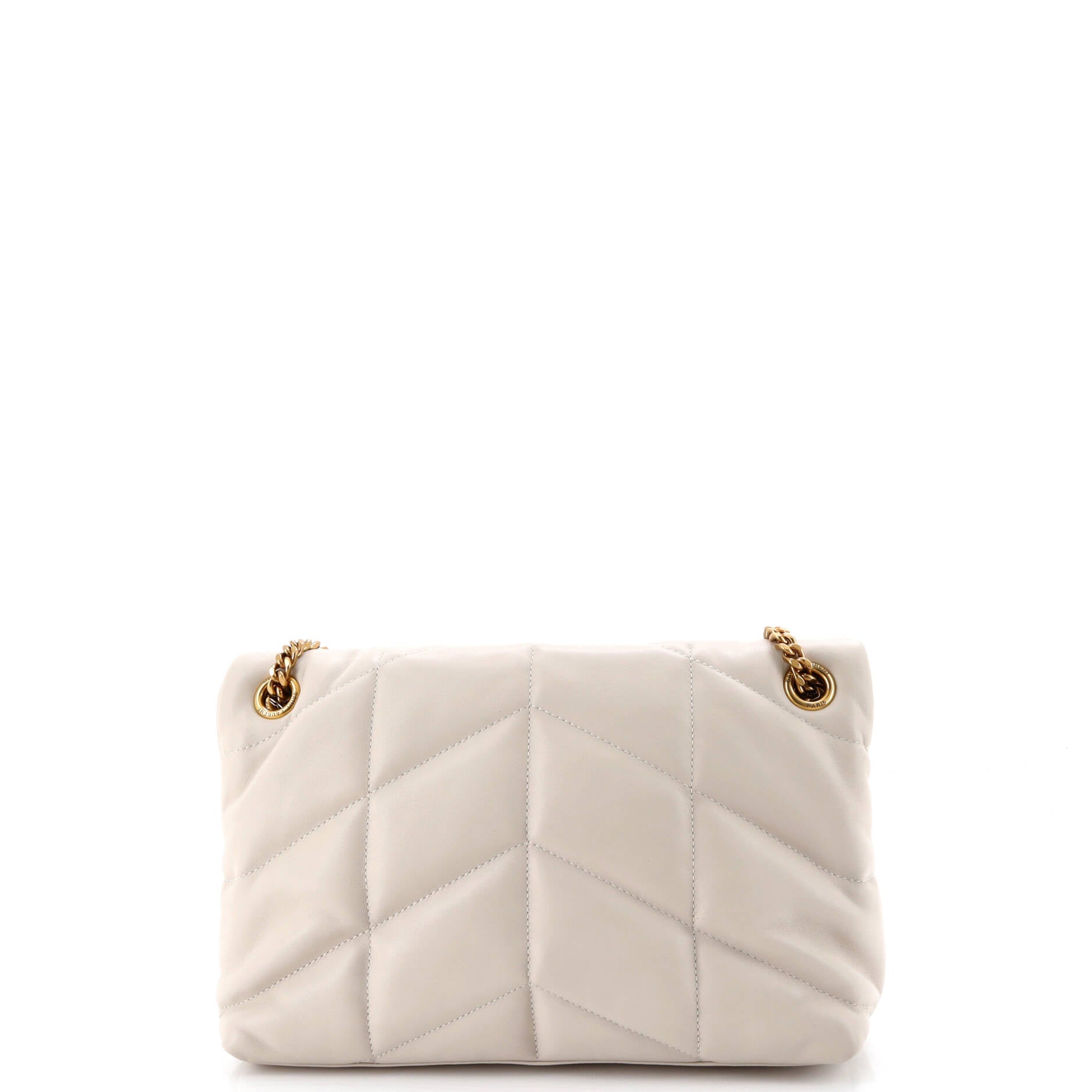 Loulou Puffer Shoulder Bag Quilted Leather Small