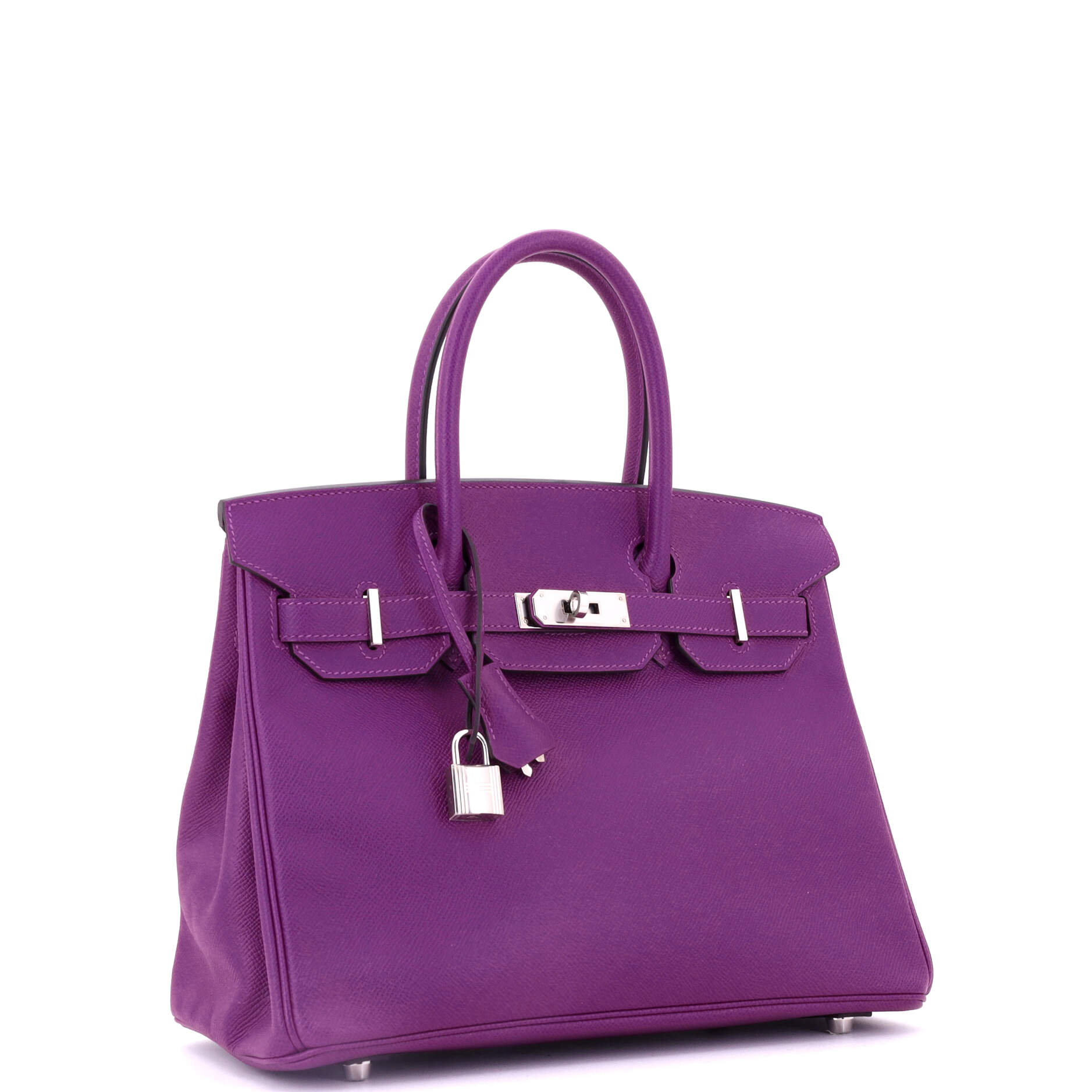Birkin Handbag Anemone Epsom with Palladium Hardware 30