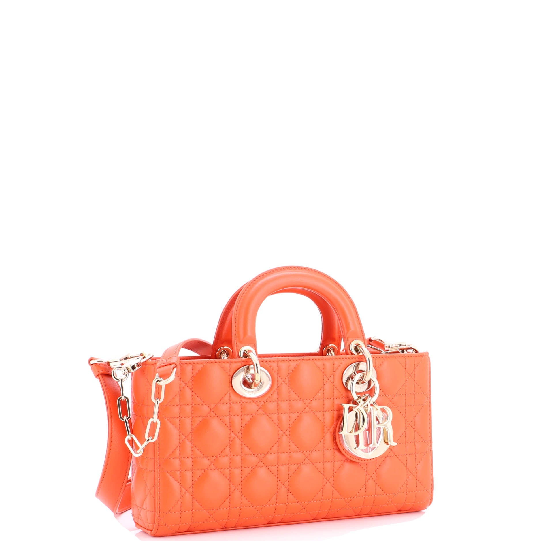 Lady D-Joy Bag Cannage Quilt Lambskin Medium