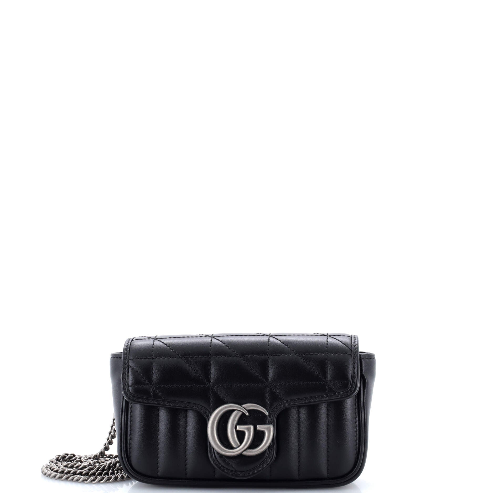 GG Marmont Flap Bag Mixed Matelasse Leather Super Mini