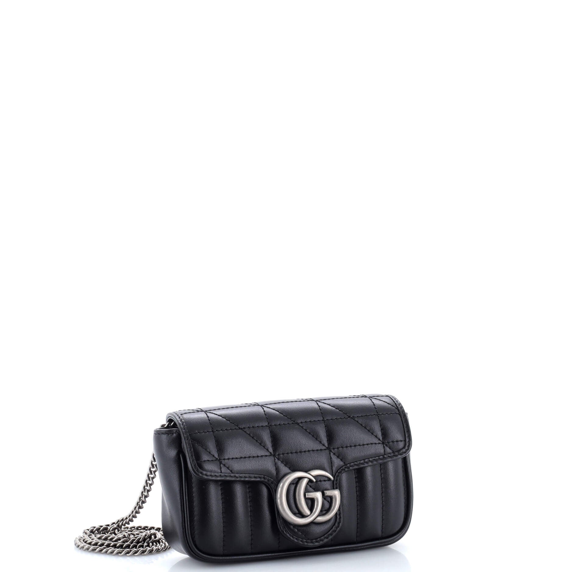 GG Marmont Flap Bag Mixed Matelasse Leather Super Mini