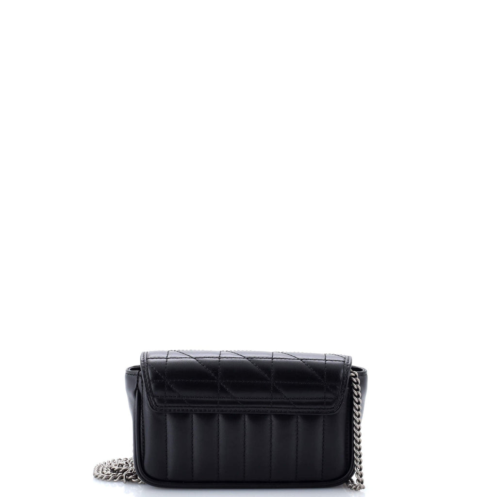 GG Marmont Flap Bag Mixed Matelasse Leather Super Mini