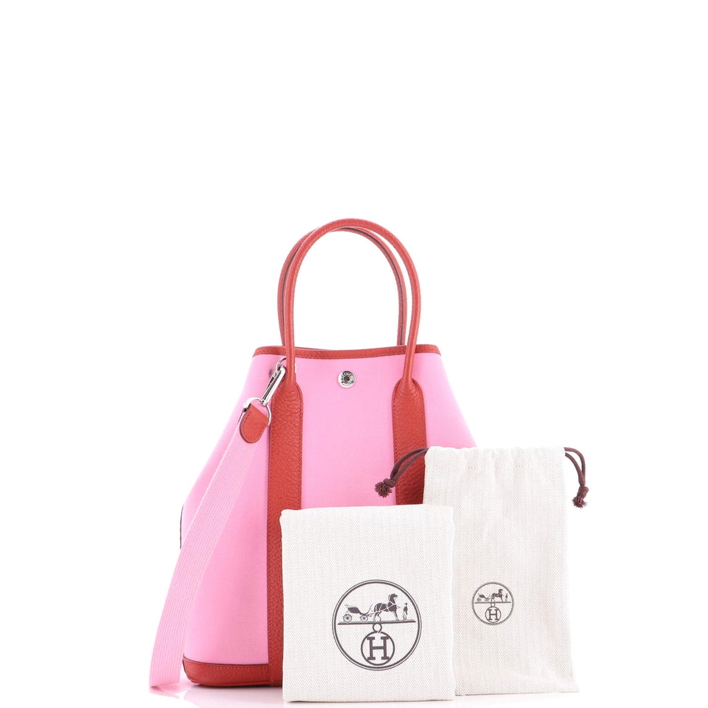 Garden File Tote Toile and Leather 28