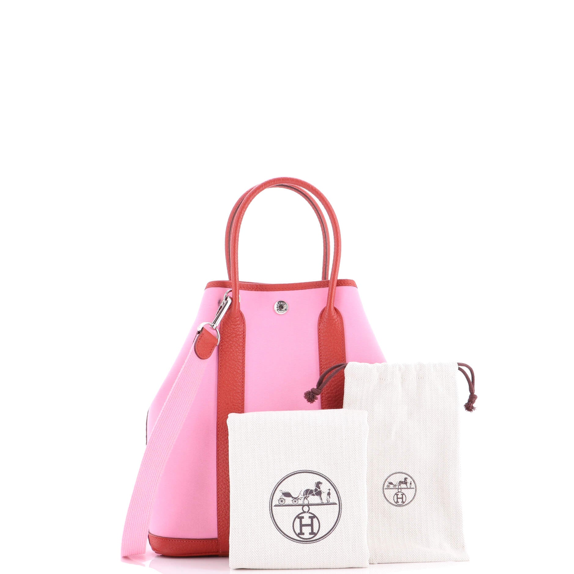 Garden File Tote Toile and Leather 28