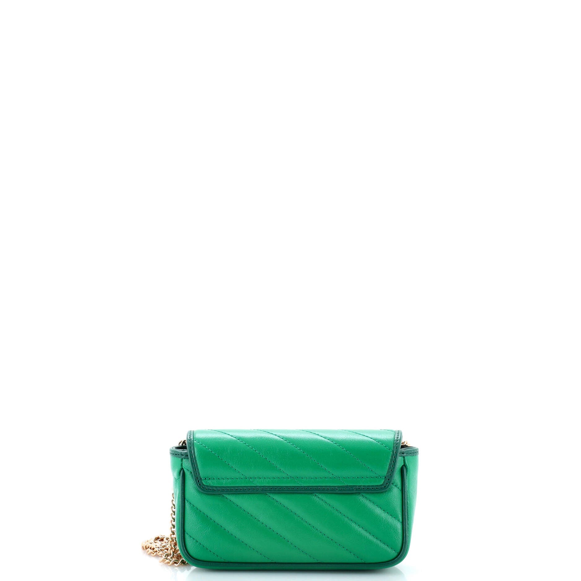 GG Marmont Flap Bag Diagonal Quilted Leather Super Mini