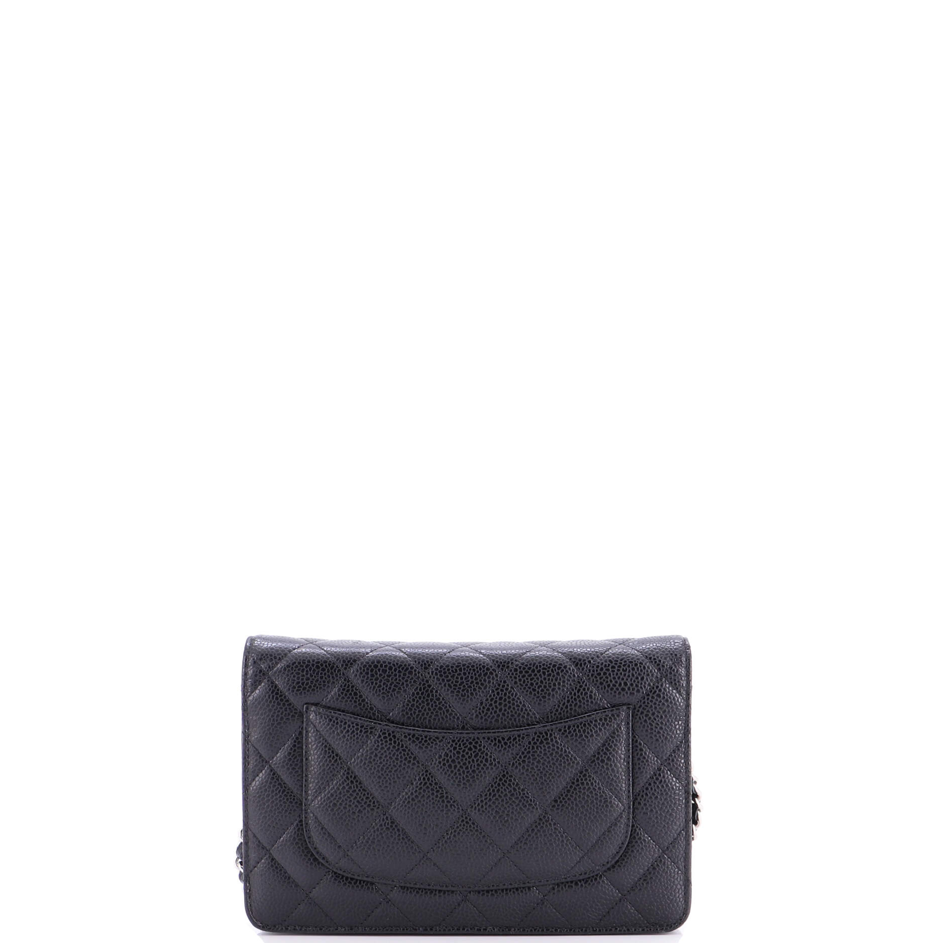 Wallet on Chain Quilted Caviar