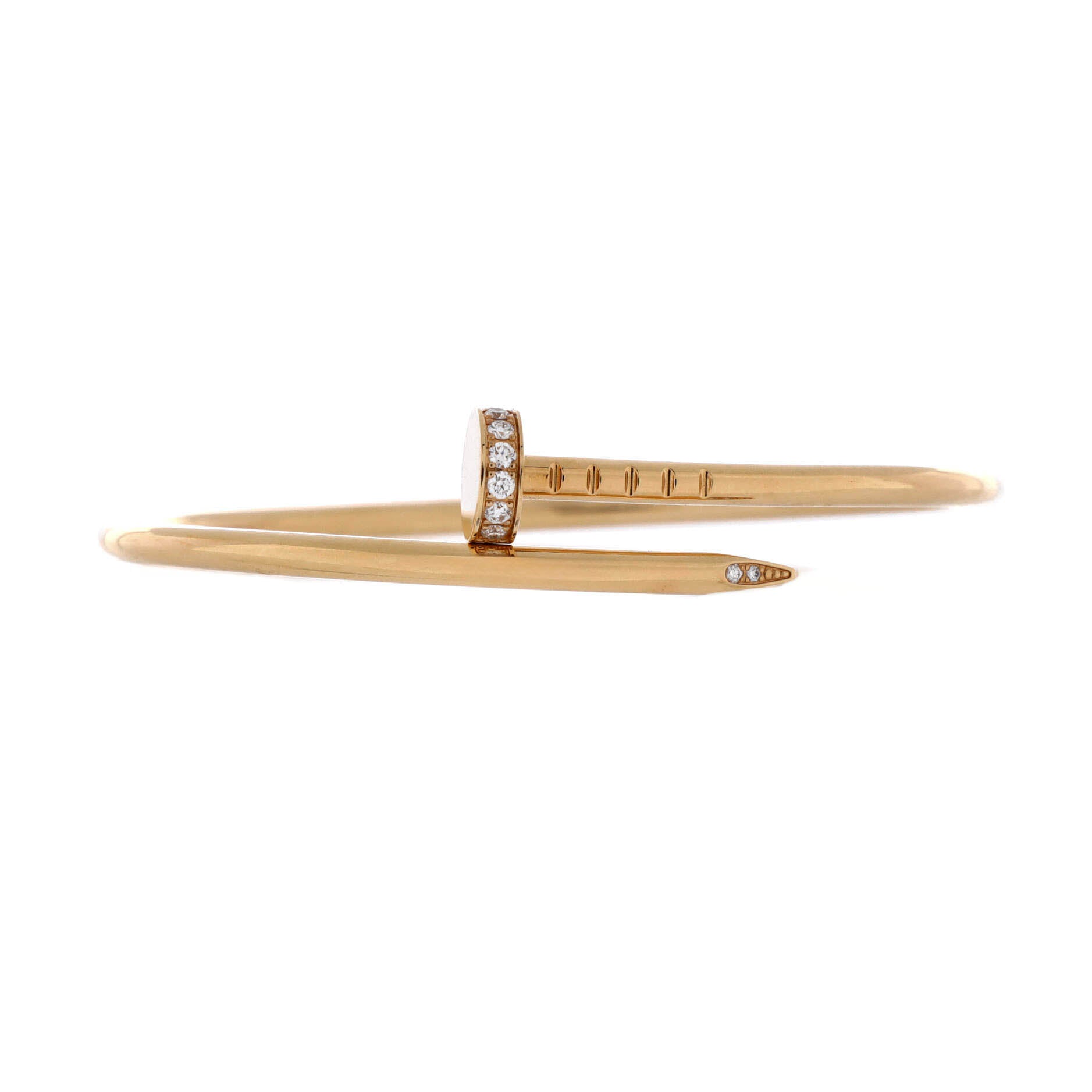 Juste un Clou Bracelet 18K Yellow Gold with Diamonds Small