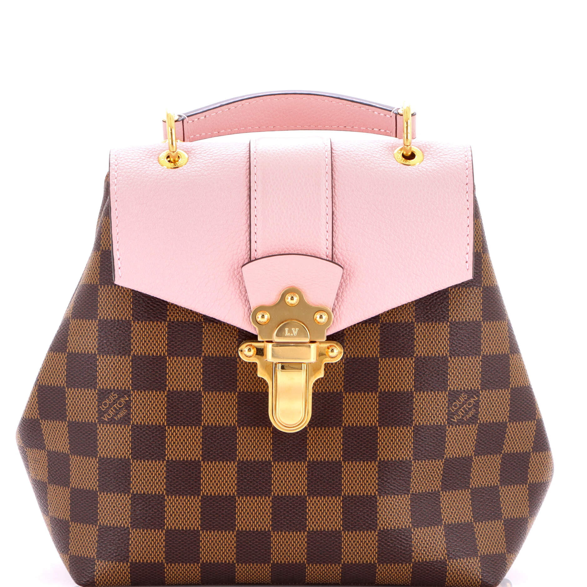 Clapton Backpack Damier and Leather