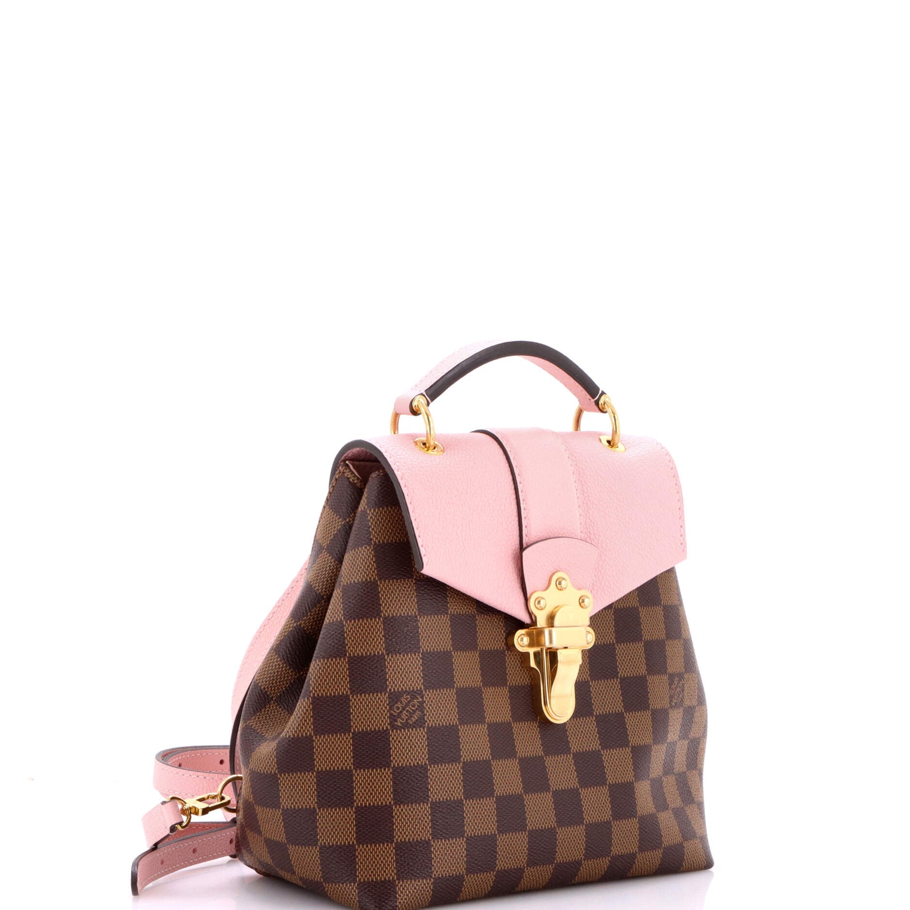 Clapton Backpack Damier and Leather