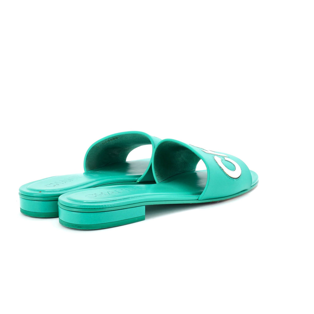 Women's CHA-NEL Mule Sandals Leather
