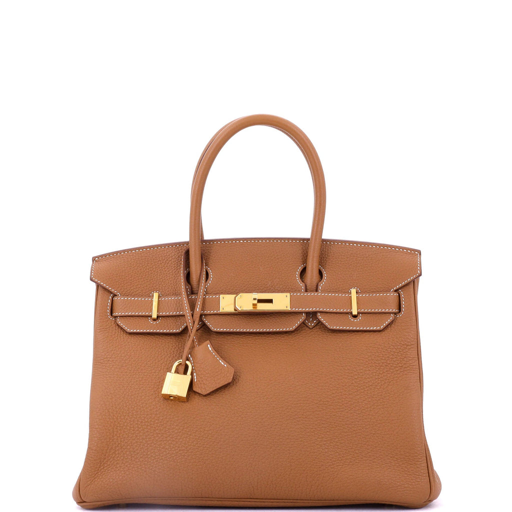 Birkin Handbag Gold Togo with Gold Hardware 30