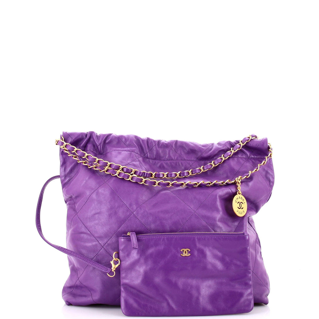 22 Chain Hobo Quilted Calfskin Medium