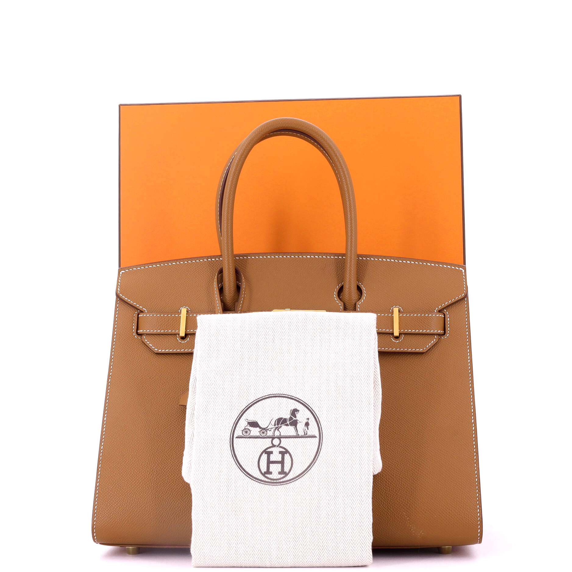 Birkin Sellier Bag Gold Epsom with Gold Hardware 30