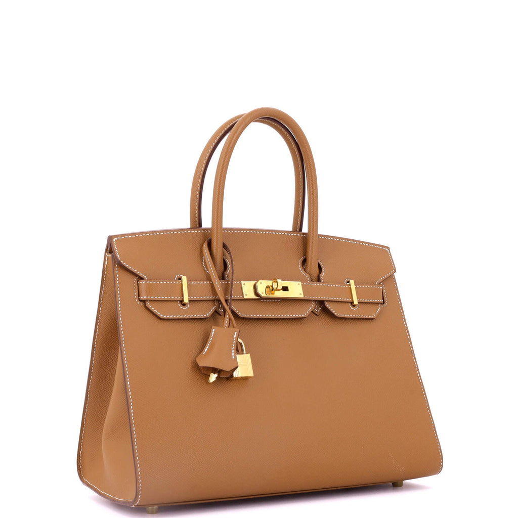 Birkin Sellier Bag Gold Epsom with Gold Hardware 30