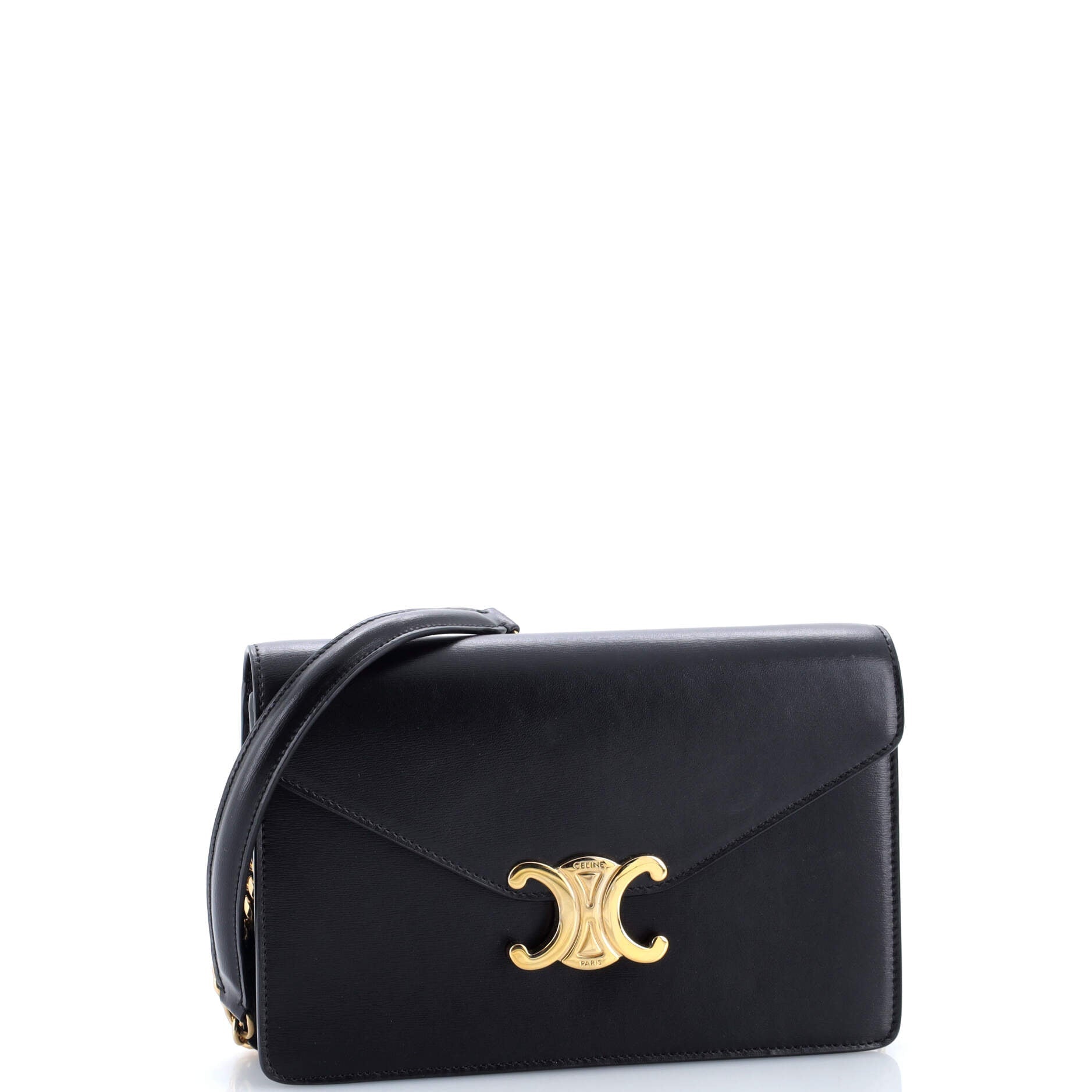Margo Triomphe Wallet on Chain Leather