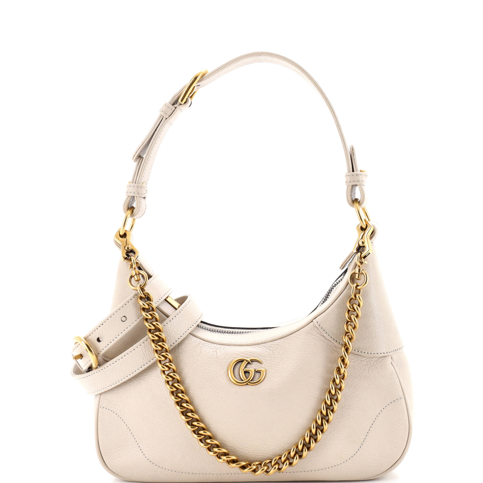 Aphrodite Zip Shoulder Bag Leather Small