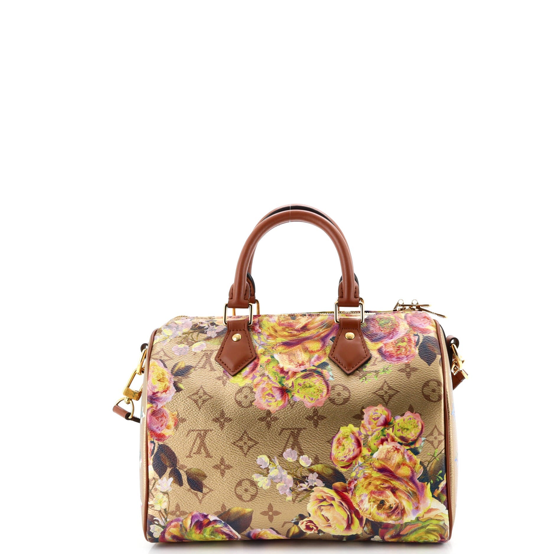 Speedy Bandouliere Bag Limited Edition Garden Monogram Canvas 25