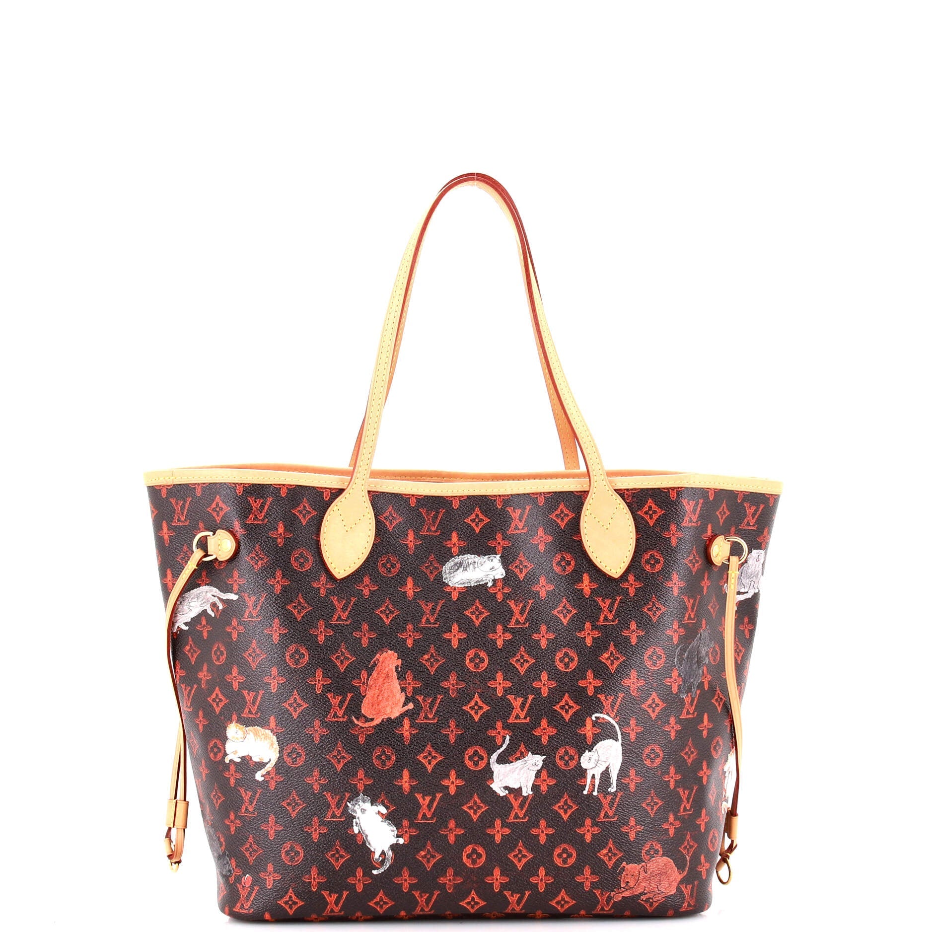 Neverfull NM Tote Limited Edition Grace Coddington Catogram Canvas MM