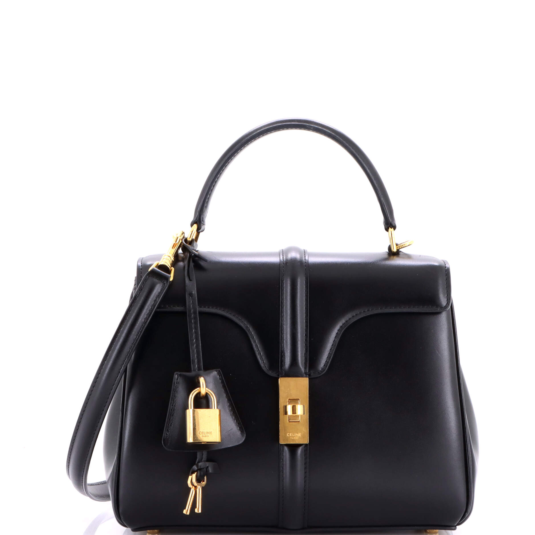 16 Top Handle Bag Smooth Calfskin Small