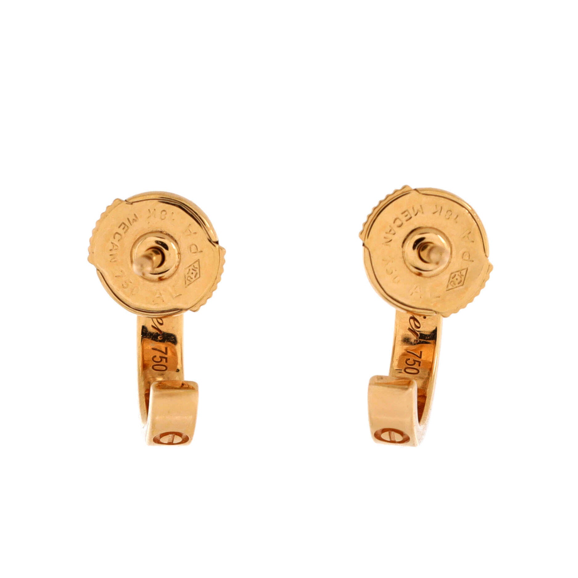 Love Hoop Earrings 18K Rose Gold Small
