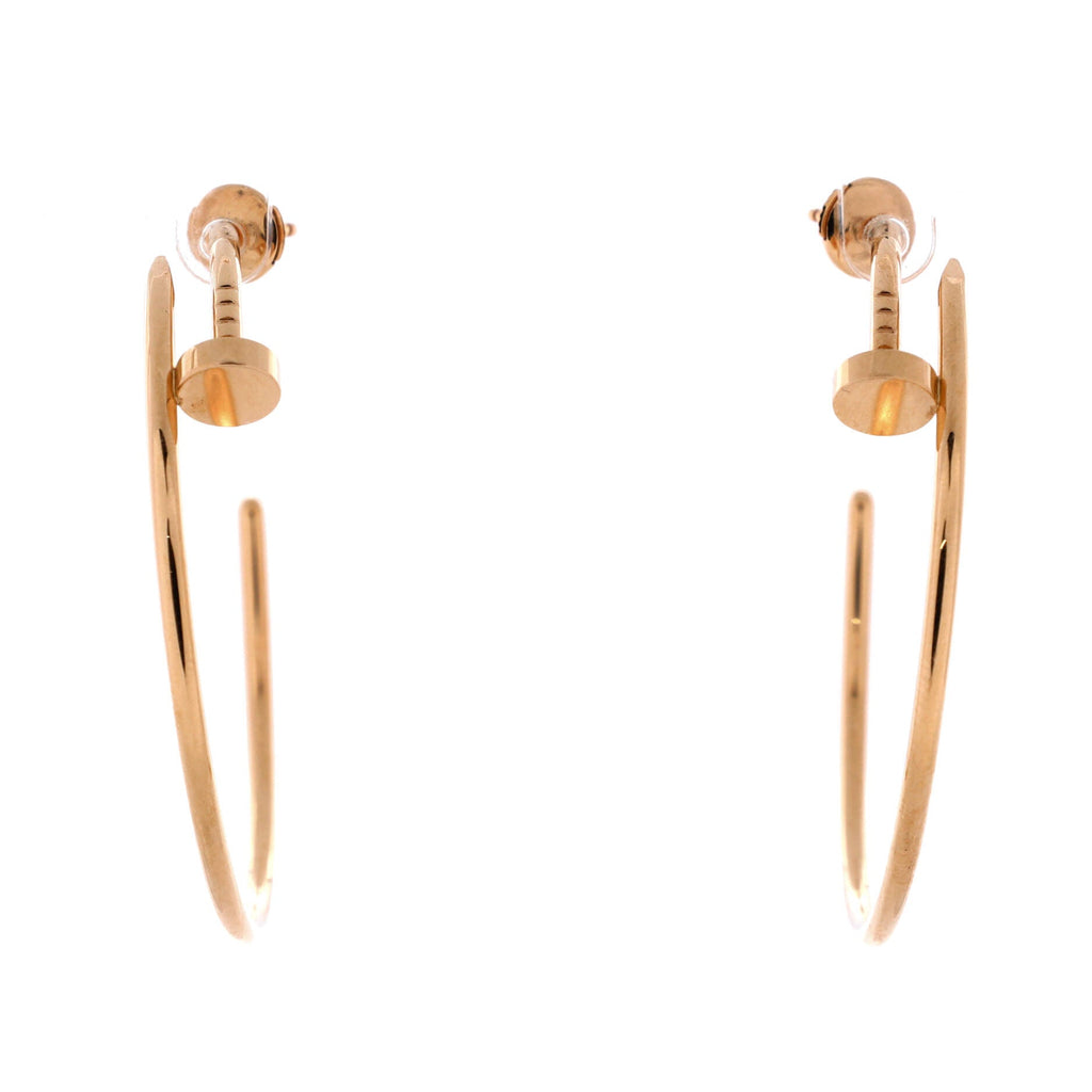 Juste un Clou Hoop Earrings 18K Rose Gold XL