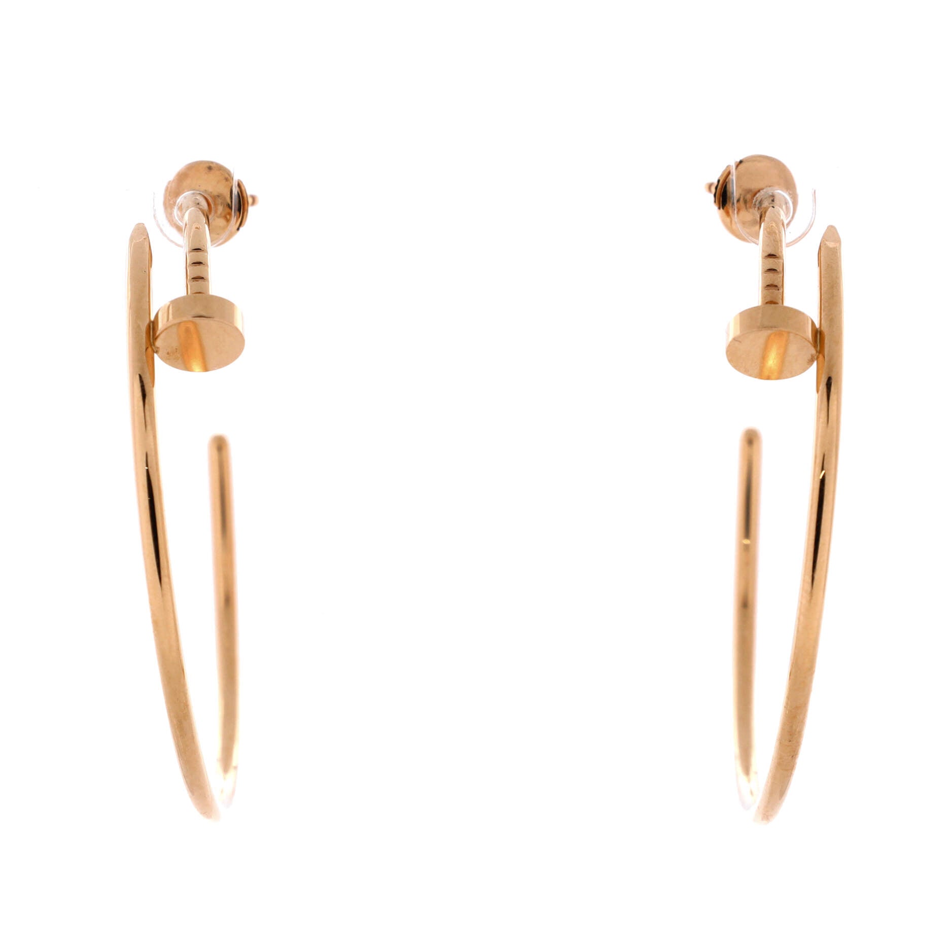 Juste un Clou Hoop Earrings 18K Rose Gold XL