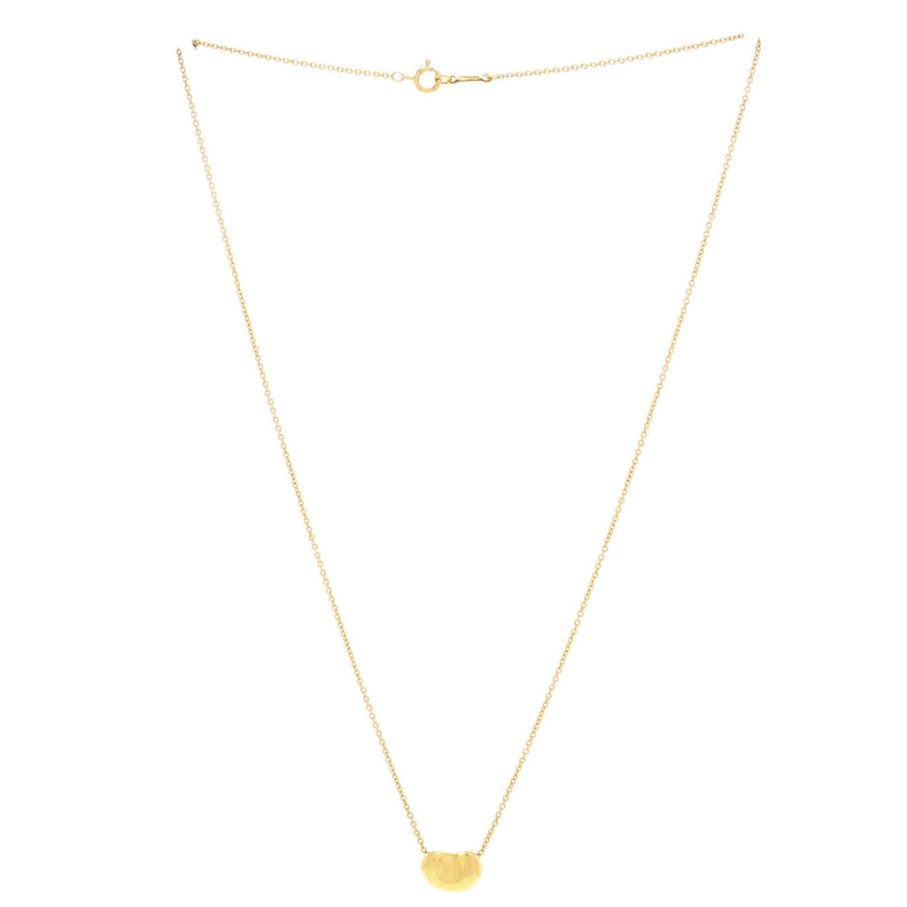 Elsa Peretti Bean Pendant Necklace 18K Yellow Gold 11mm