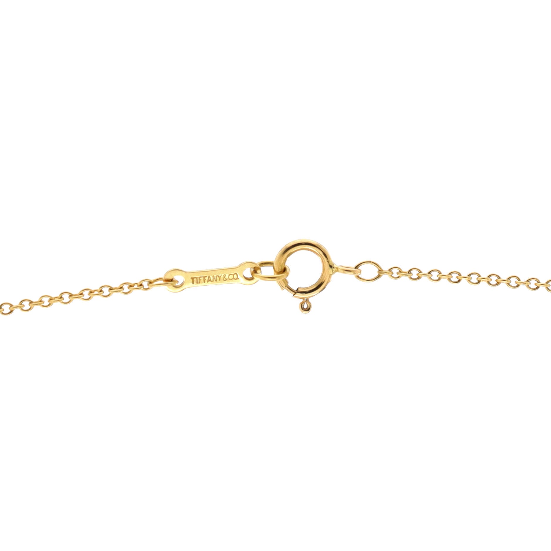 Elsa Peretti Bean Pendant Necklace 18K Yellow Gold 11mm