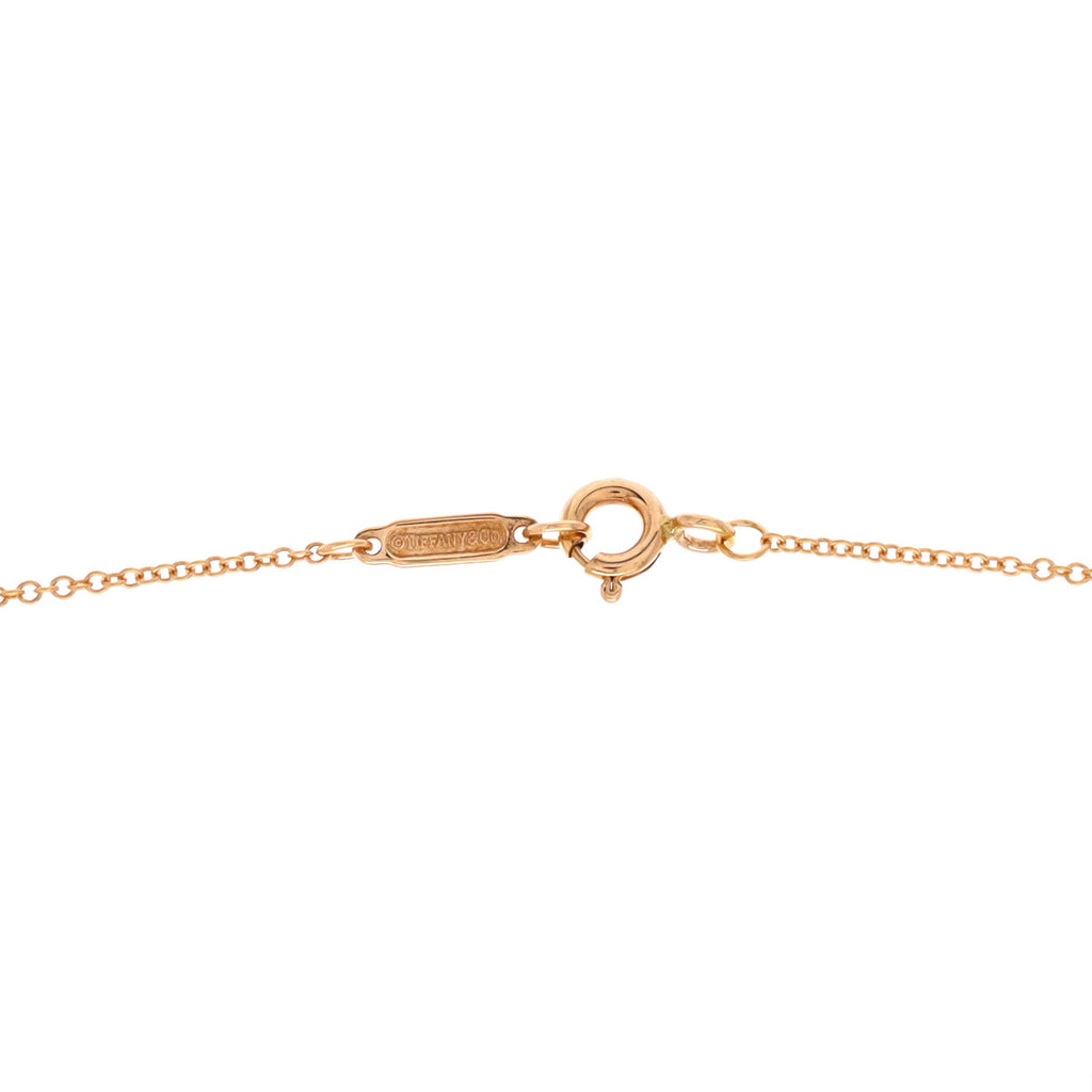 Schlumberger Lynn Pendant Necklace 18K Rose Gold and Platinum with Diamonds