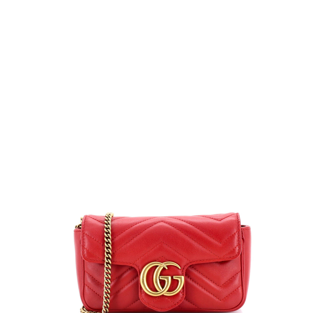 GG Marmont Flap Bag Matelasse Leather Super Mini