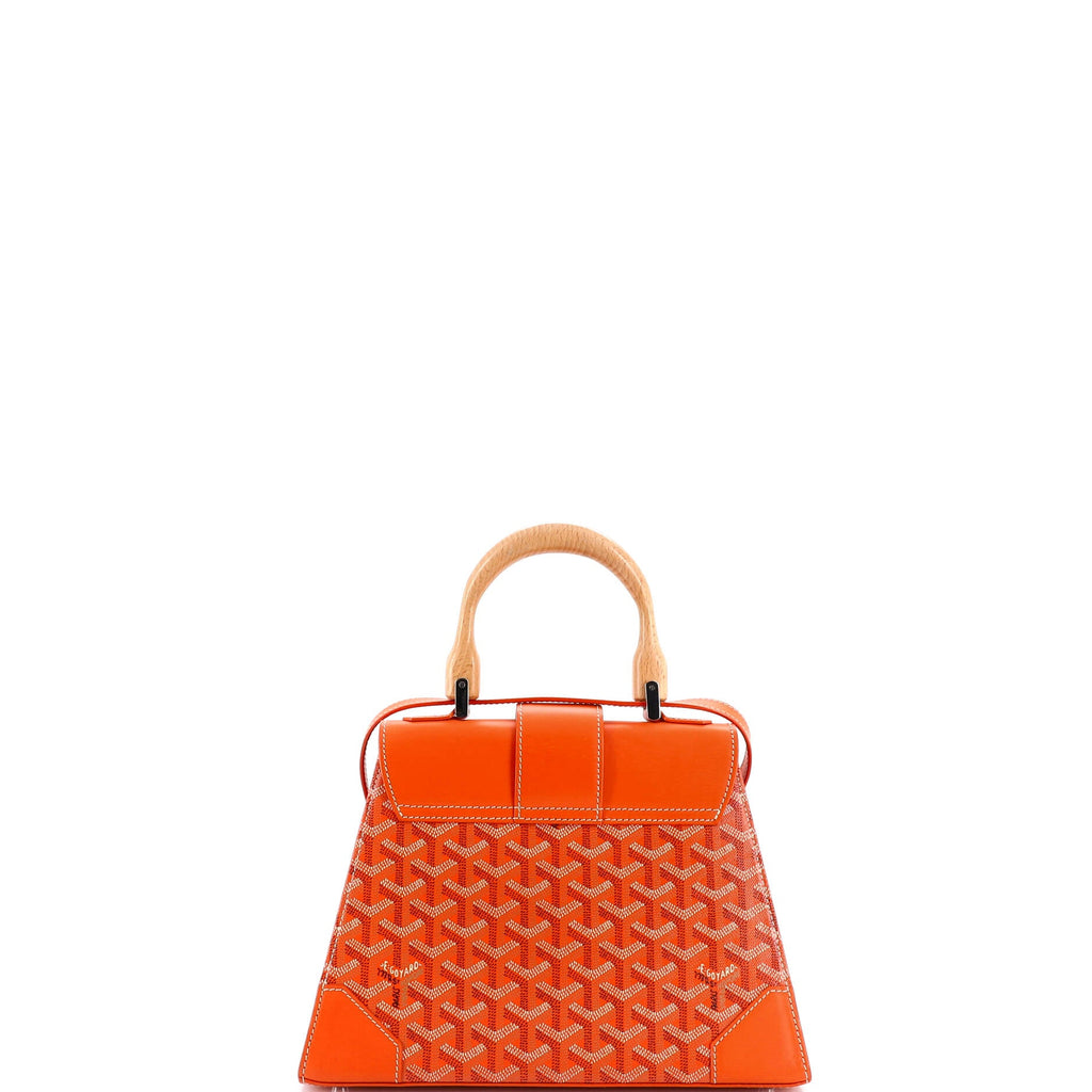 Saigon Top Handle Bag Coated Canvas with Leather PM