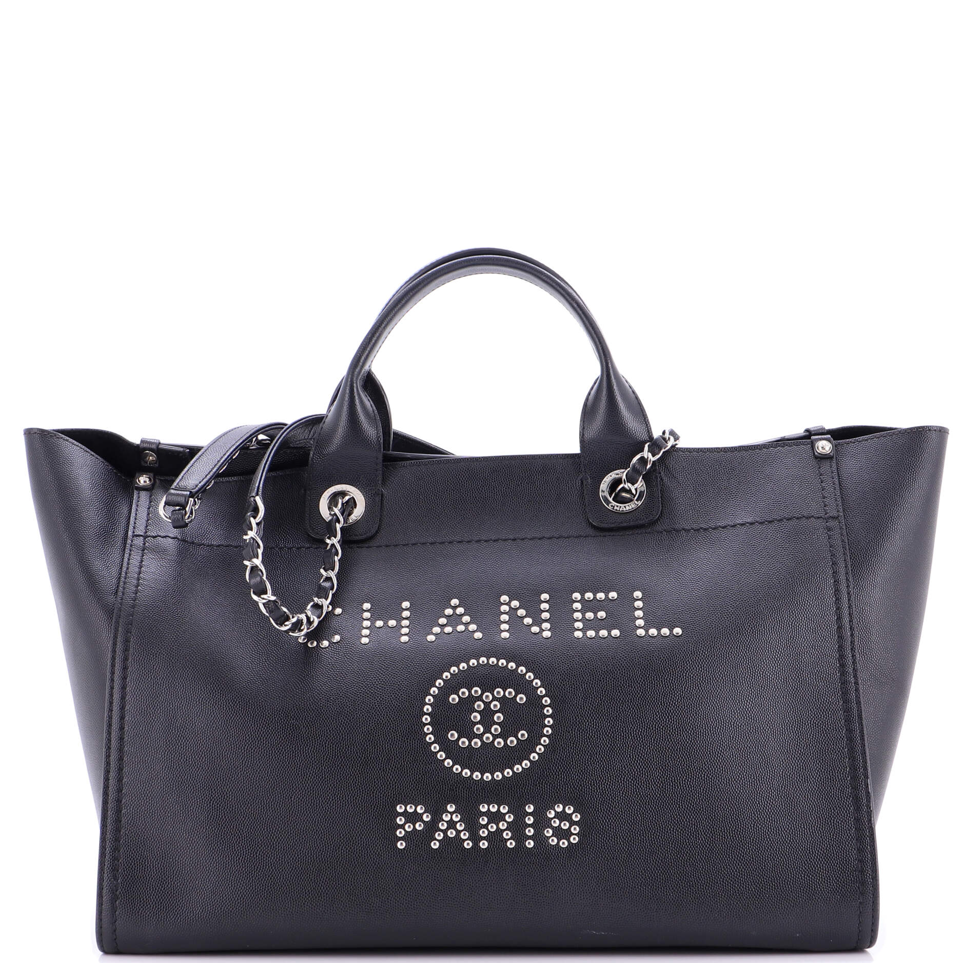 Deauville Tote Studded Caviar Medium
