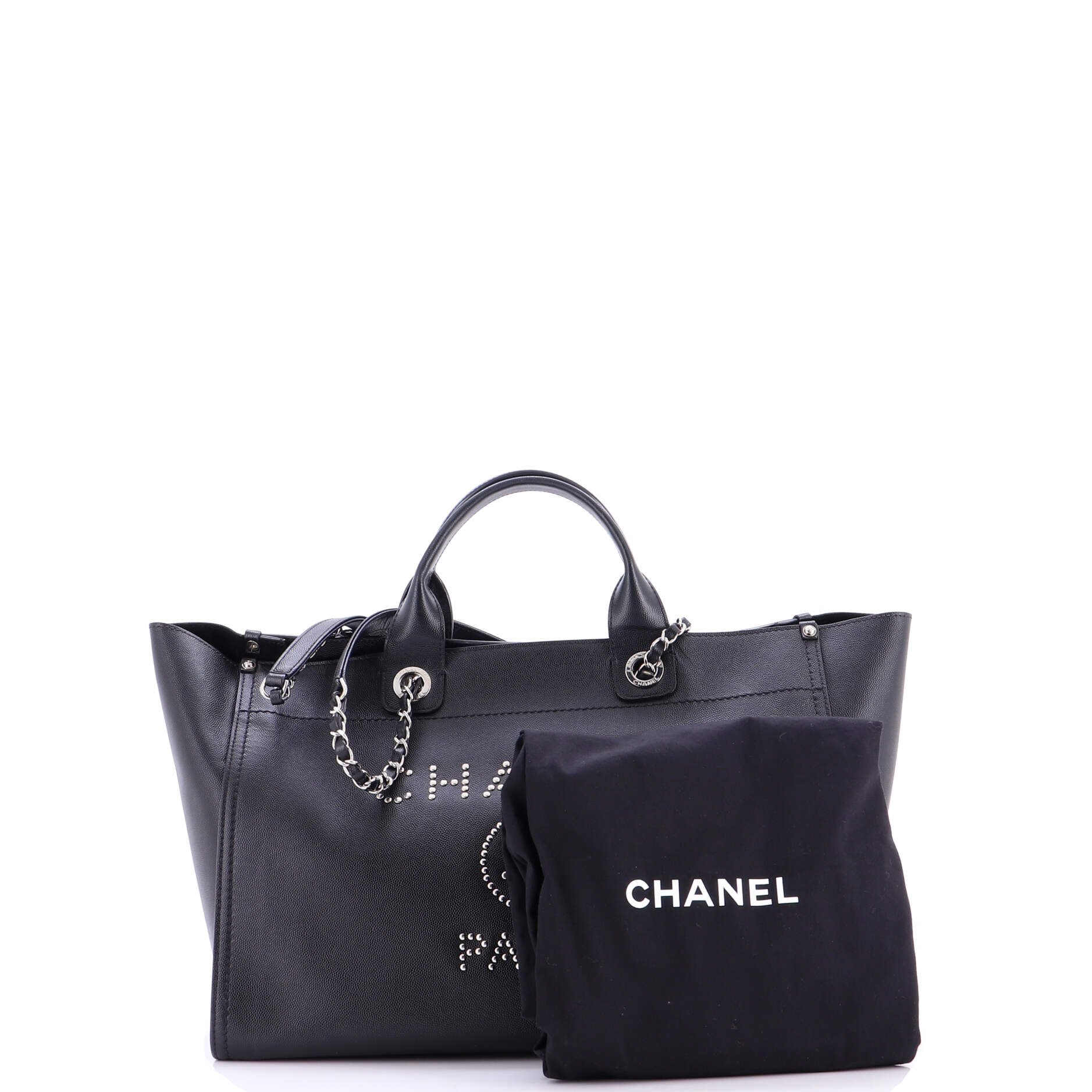 Deauville Tote Studded Caviar Medium