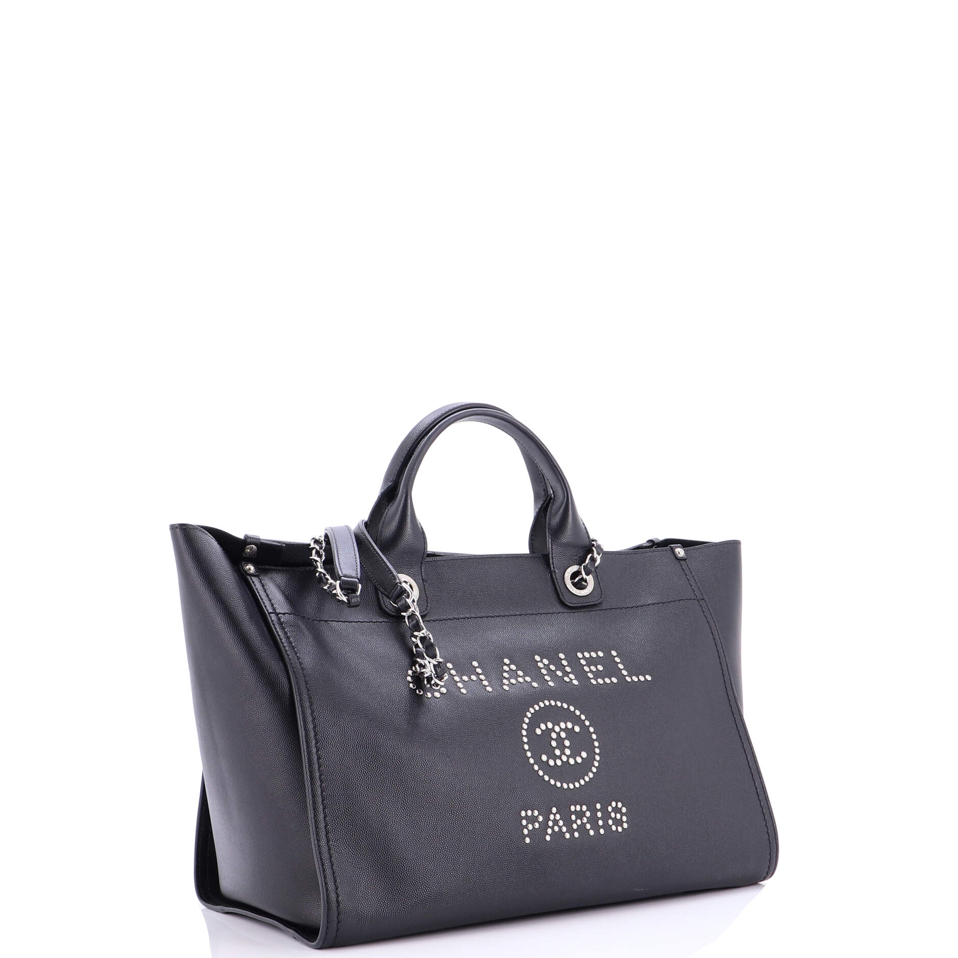 Deauville Tote Studded Caviar Medium