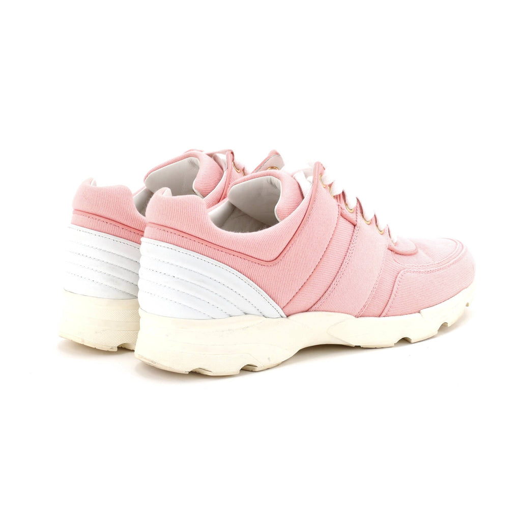 Women's CC Lace Up Sneakers Canvas with Leather
