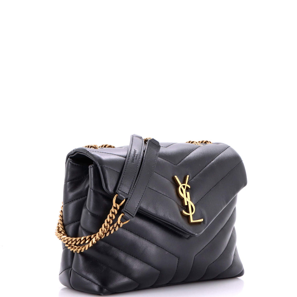 Loulou Shoulder Bag Matelasse Chevron Leather Small