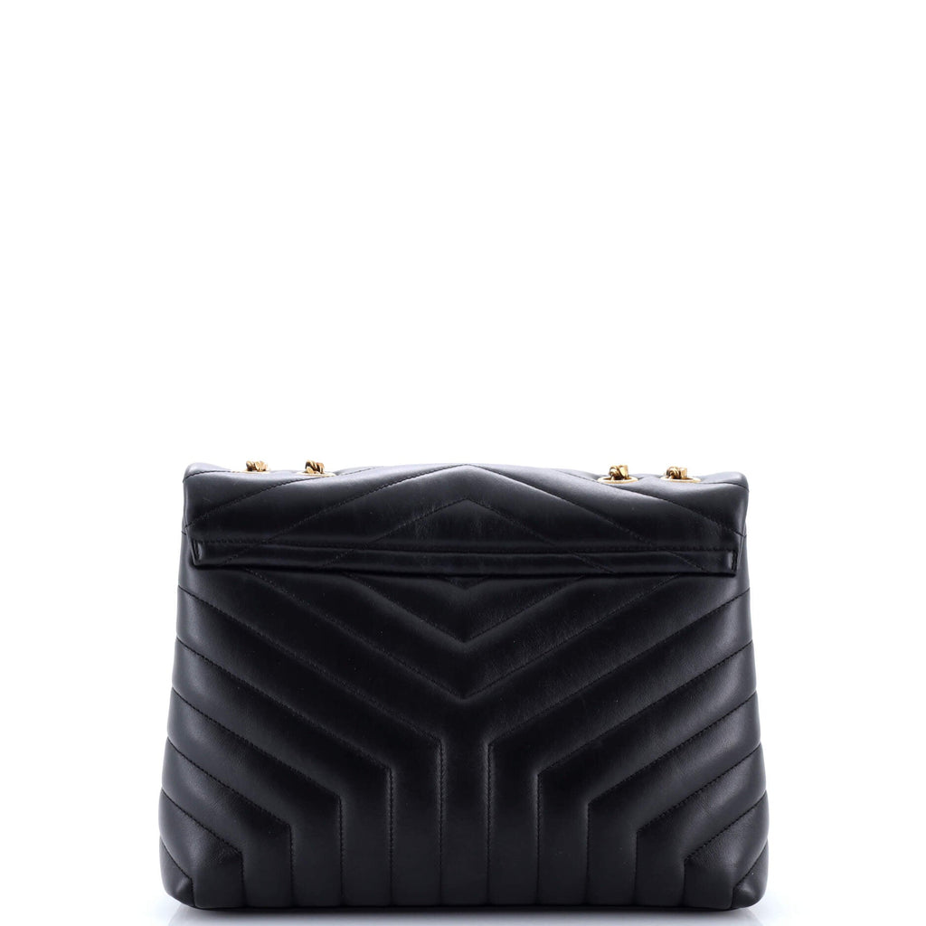 Loulou Shoulder Bag Matelasse Chevron Leather Medium