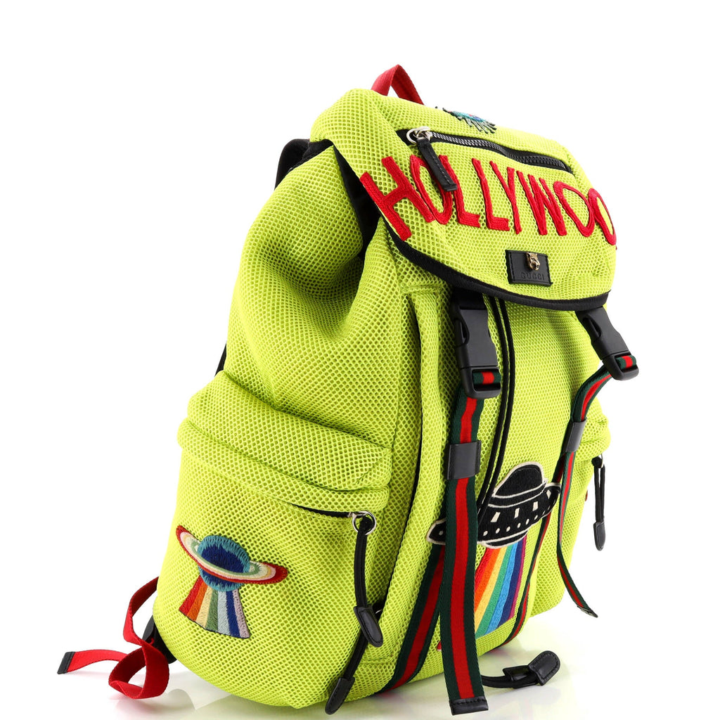 Hollywood Backpack Embroidered Mesh Large