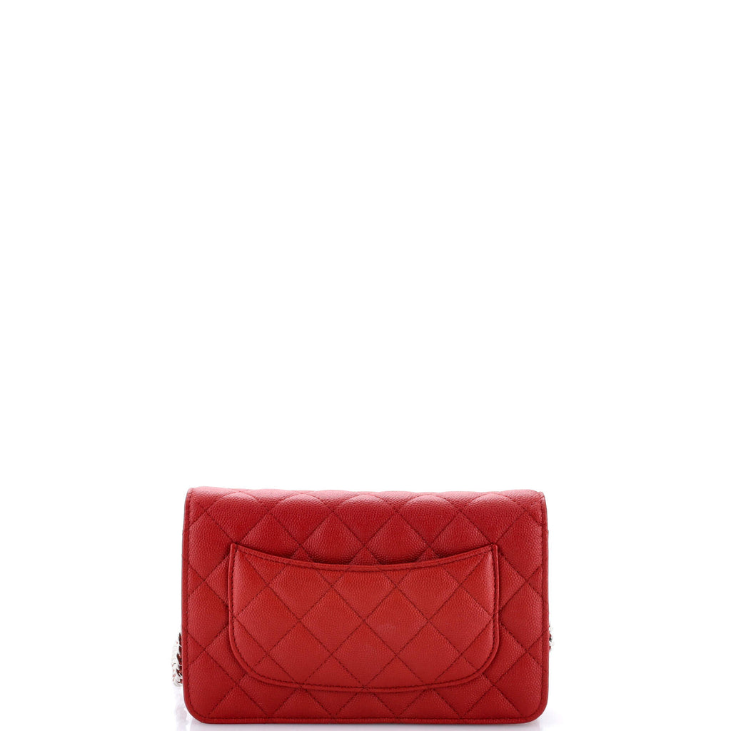 Wallet on Chain Quilted Caviar