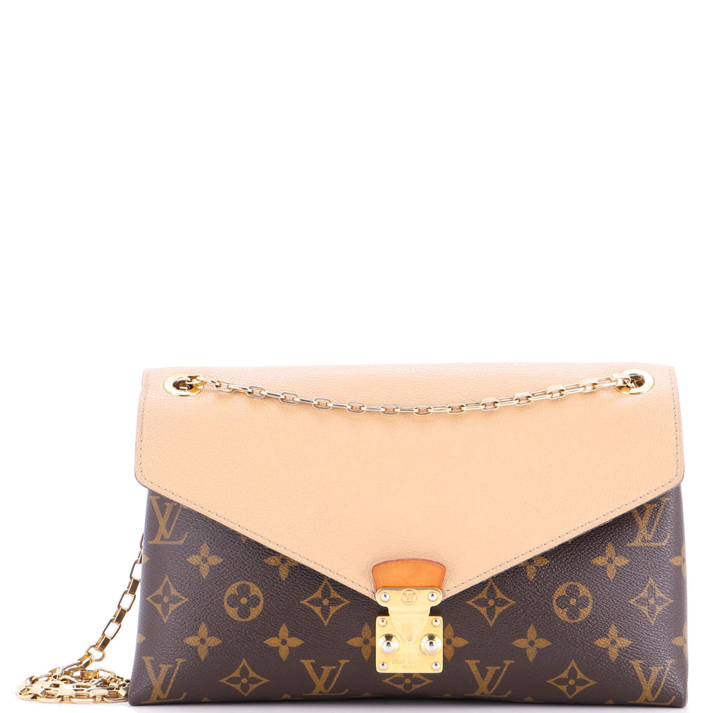 Pallas Chain Shoulder Bag Monogram Canvas and Calfskin