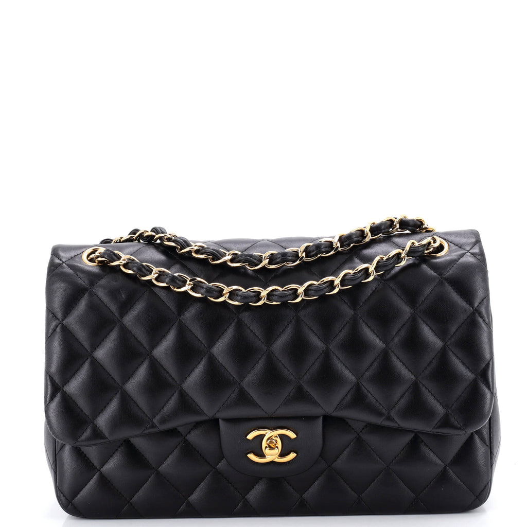 Classic Double Flap Bag Quilted Lambskin Jumbo