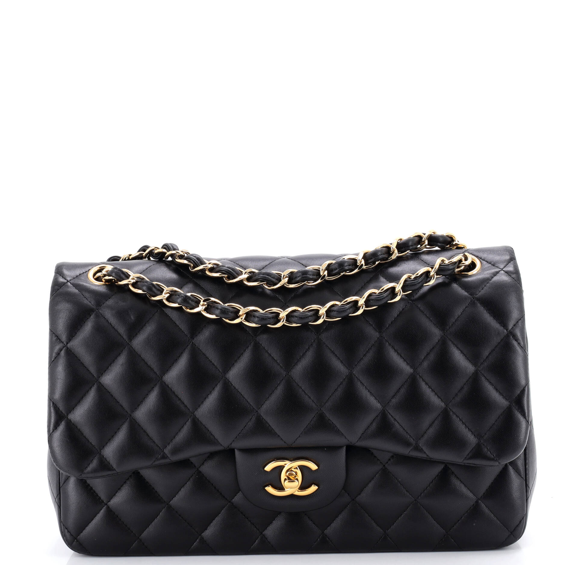 Classic Double Flap Bag Quilted Lambskin Jumbo